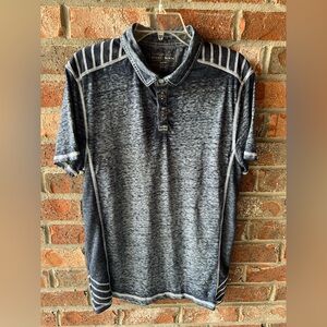 Buckle Black men's burnout polo -size large